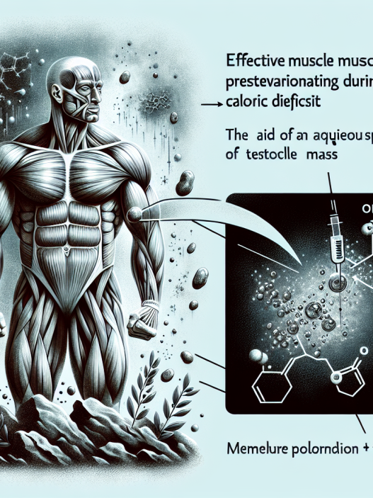 Effektive Muskelerhaltung im Kaloriendefizit durch Wassrige suspension von testosteron