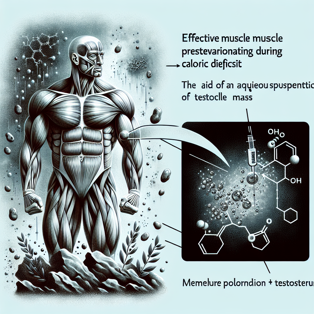 Effektive Muskelerhaltung im Kaloriendefizit durch Wassrige suspension von testosteron