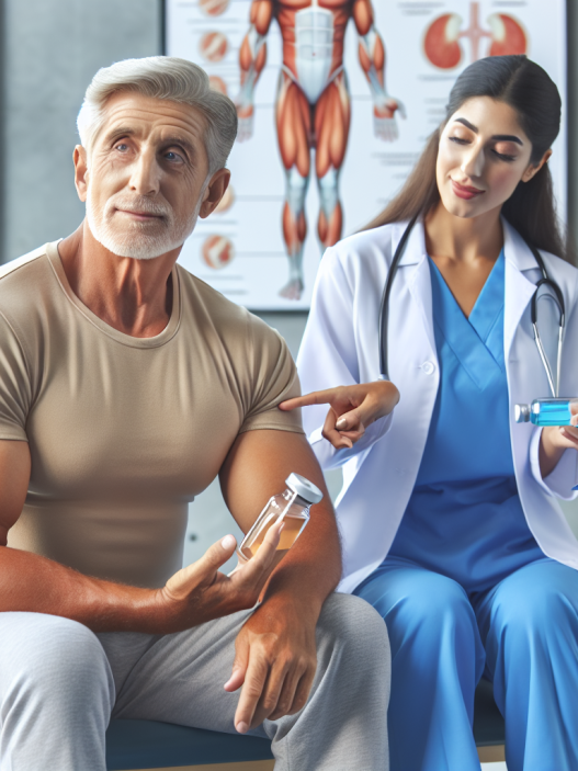 Unterstützung bei der Behandlung von Muskelschmerzen im Alter durch Peptide